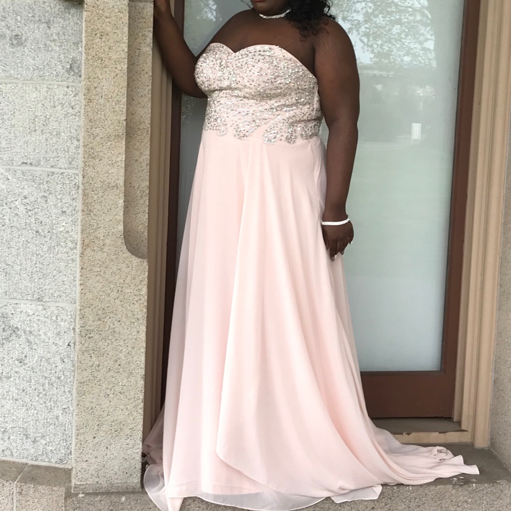 Rhinestone Prom Dress